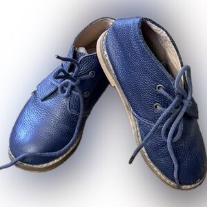 Monkey Feet Navy Leather Shoes